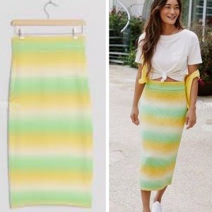 Anthropologie Dolan knit ombré midi skirt